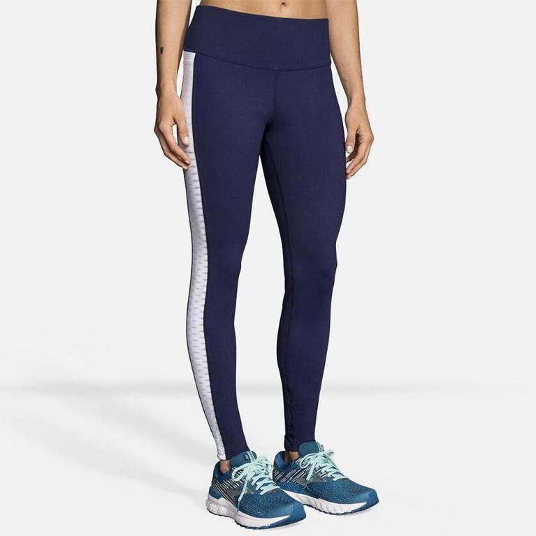 Brooks Greenlight Womens Running Leggings - Blue - Indonesia (ZWRN-39807)